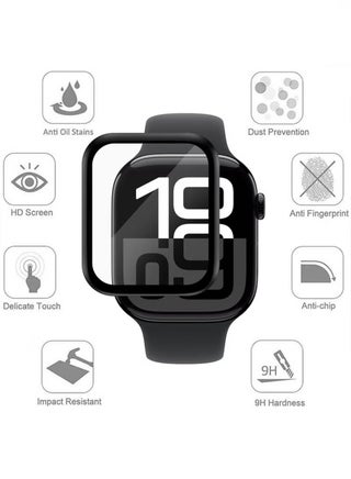 Screen Protector for Apple Watch 41mm Series 9/8/7 – Anti-Glare Soft Film, Anti-Fingerprint, Full Coverage HD Touch-Sensitive Shield - view 2